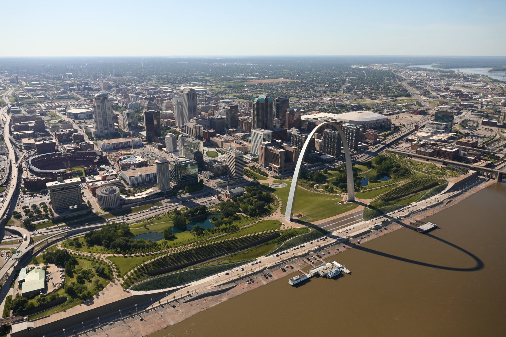St. Louis Arch and redesigned entrance